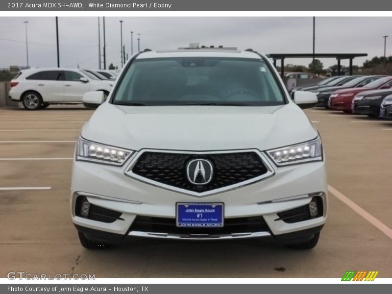 White Diamond Pearl / Ebony 2017 Acura MDX SH-AWD