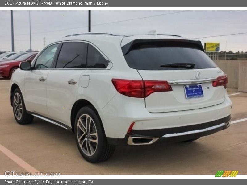 White Diamond Pearl / Ebony 2017 Acura MDX SH-AWD