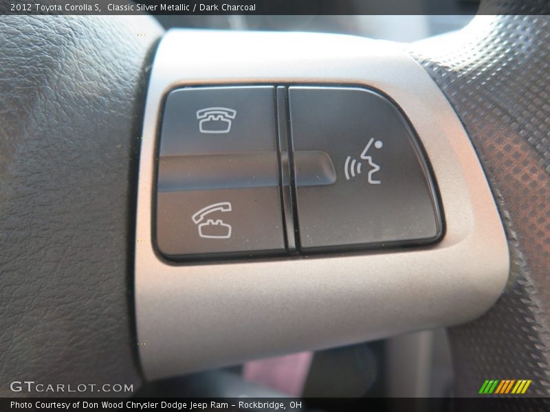 Classic Silver Metallic / Dark Charcoal 2012 Toyota Corolla S