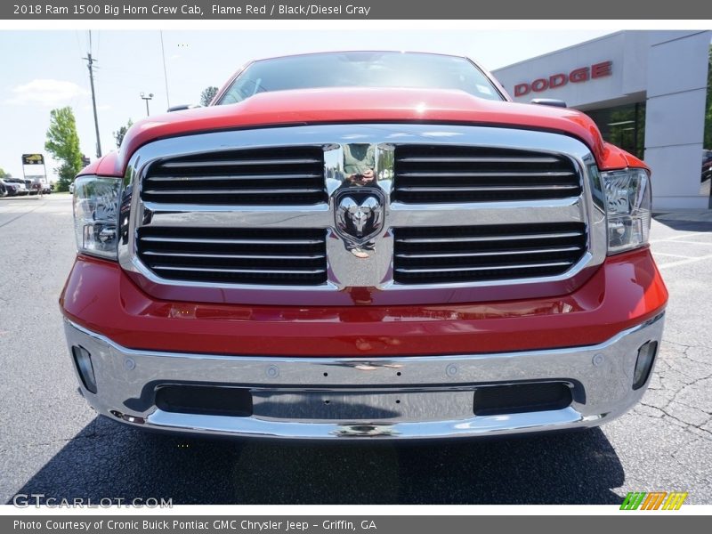 Flame Red / Black/Diesel Gray 2018 Ram 1500 Big Horn Crew Cab