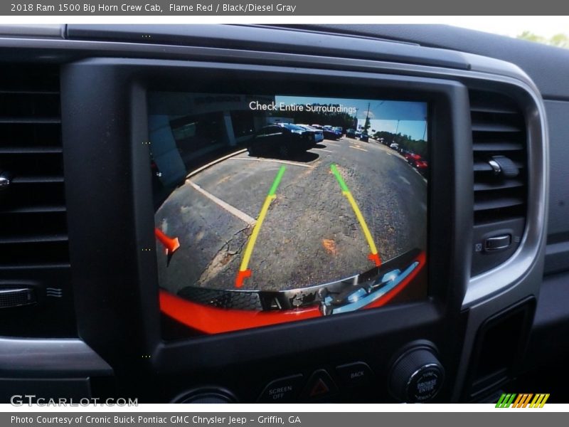 Flame Red / Black/Diesel Gray 2018 Ram 1500 Big Horn Crew Cab