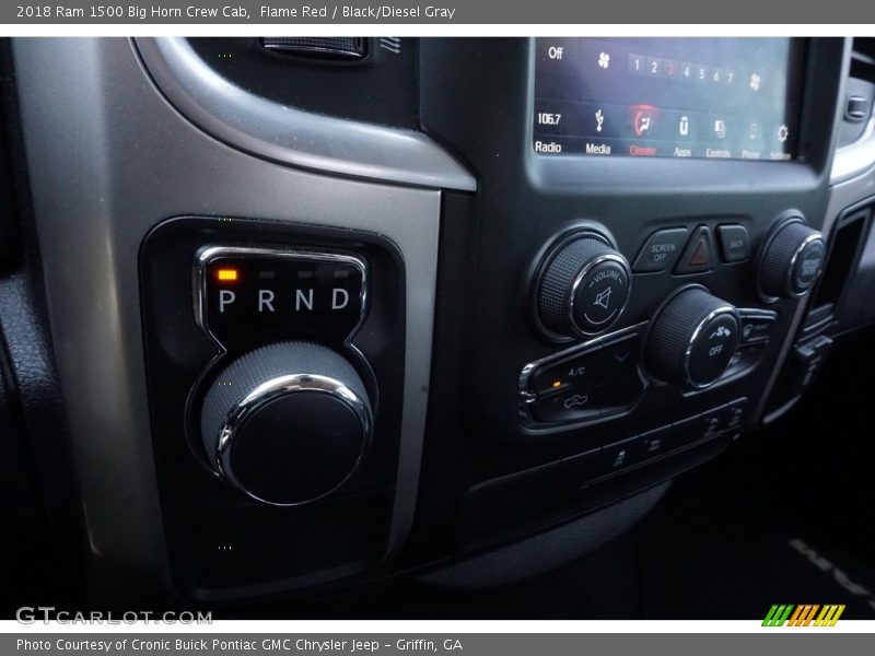 Flame Red / Black/Diesel Gray 2018 Ram 1500 Big Horn Crew Cab