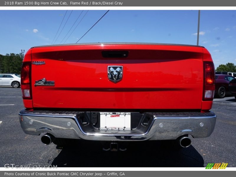 Flame Red / Black/Diesel Gray 2018 Ram 1500 Big Horn Crew Cab