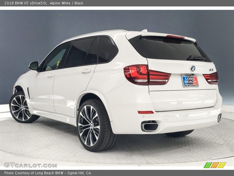 Alpine White / Black 2018 BMW X5 xDrive50i