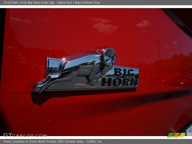Flame Red / Black/Diesel Gray 2018 Ram 1500 Big Horn Crew Cab