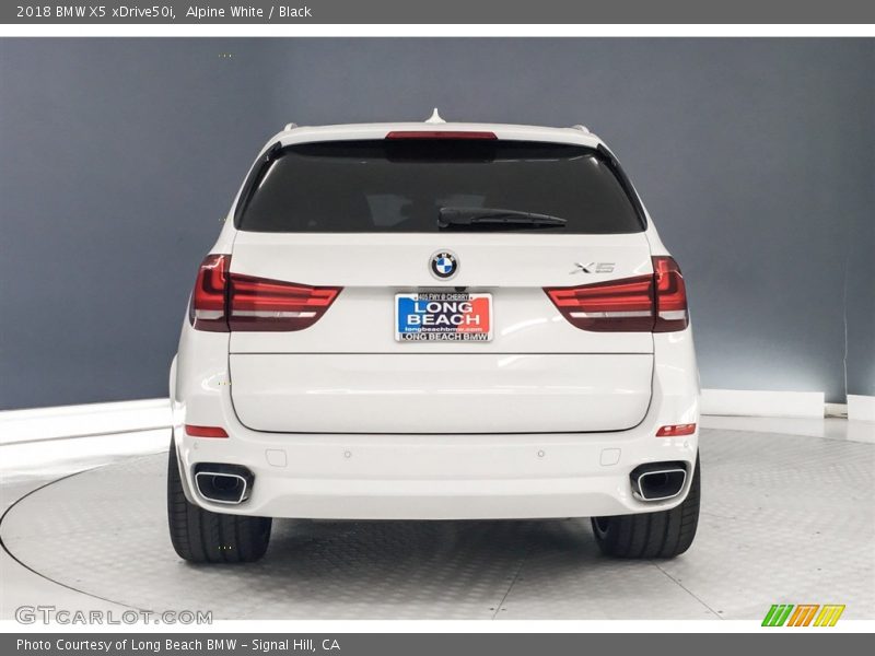 Alpine White / Black 2018 BMW X5 xDrive50i