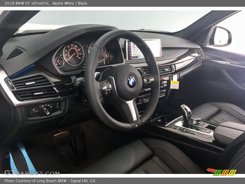 Alpine White / Black 2018 BMW X5 xDrive50i