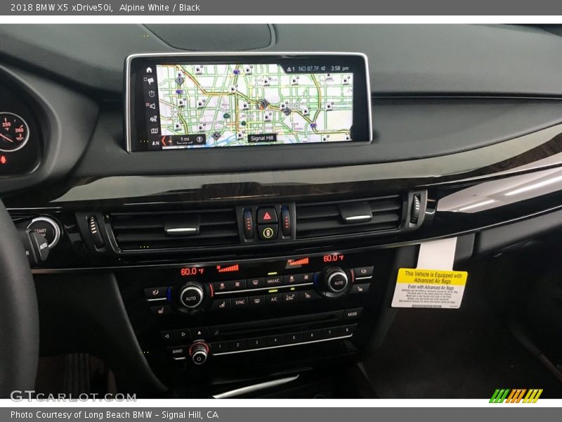 Alpine White / Black 2018 BMW X5 xDrive50i