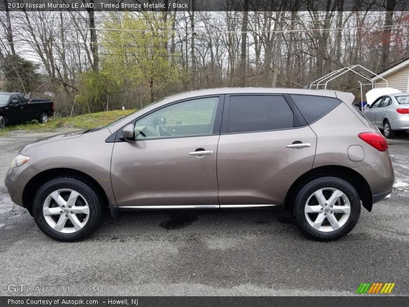 Tinted Bronze Metallic / Black 2010 Nissan Murano LE AWD