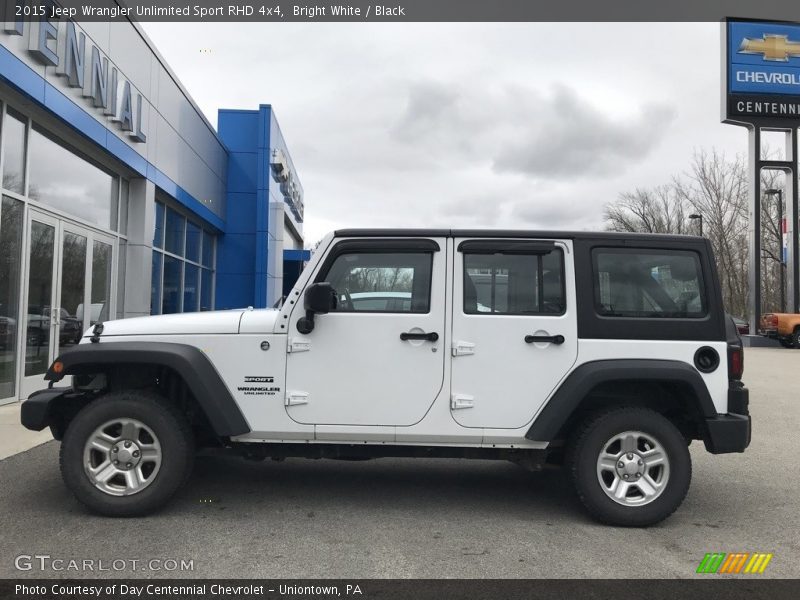 Bright White / Black 2015 Jeep Wrangler Unlimited Sport RHD 4x4