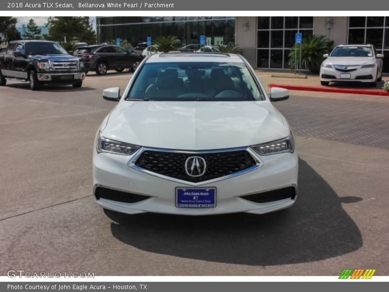 Bellanova White Pearl / Parchment 2018 Acura TLX Sedan