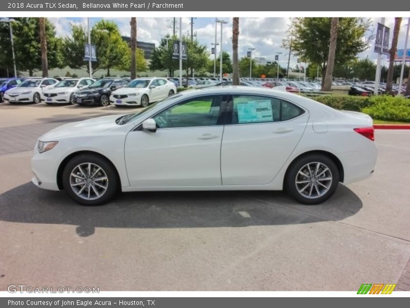 Bellanova White Pearl / Parchment 2018 Acura TLX Sedan