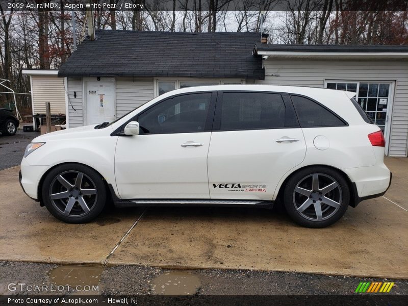 Aspen White Pearl / Ebony 2009 Acura MDX
