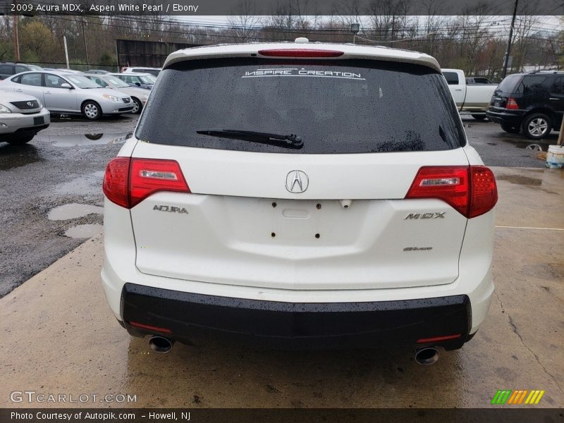 Aspen White Pearl / Ebony 2009 Acura MDX