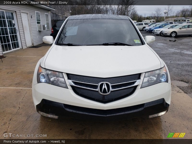 Aspen White Pearl / Ebony 2009 Acura MDX