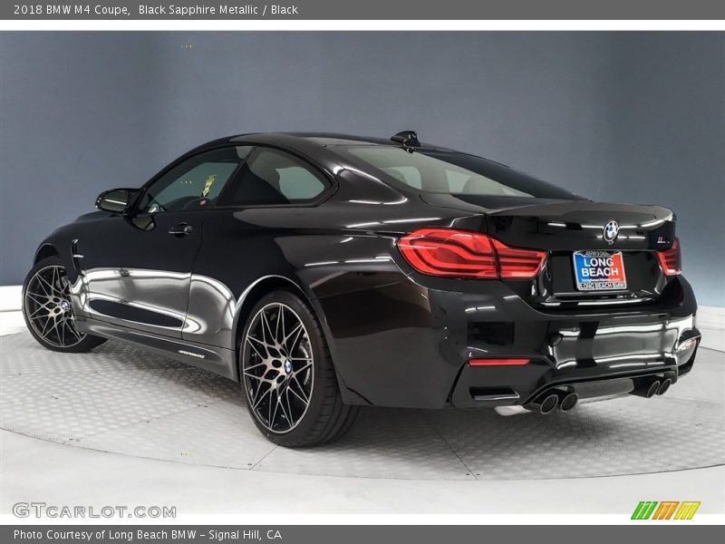 Black Sapphire Metallic / Black 2018 BMW M4 Coupe