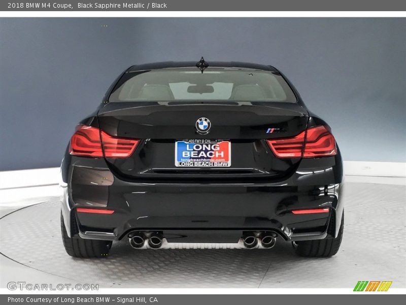 Black Sapphire Metallic / Black 2018 BMW M4 Coupe