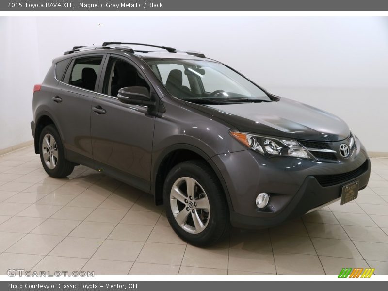 Magnetic Gray Metallic / Black 2015 Toyota RAV4 XLE