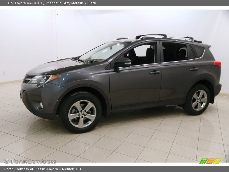Magnetic Gray Metallic / Black 2015 Toyota RAV4 XLE