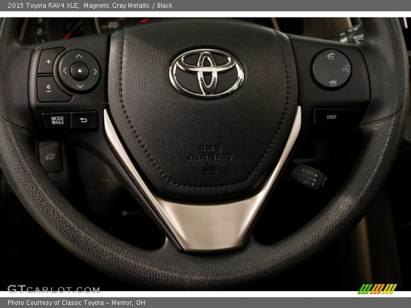 Magnetic Gray Metallic / Black 2015 Toyota RAV4 XLE