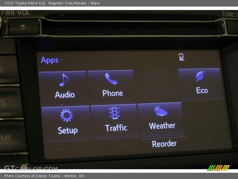 Magnetic Gray Metallic / Black 2015 Toyota RAV4 XLE