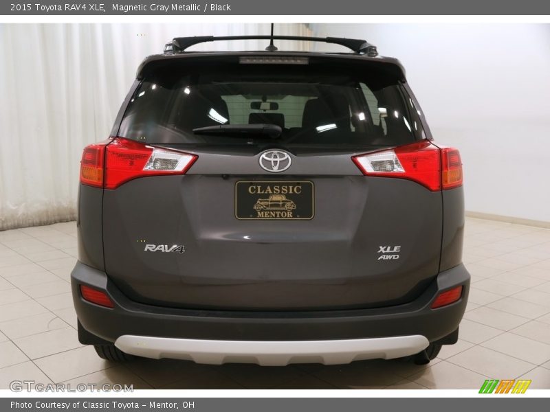 Magnetic Gray Metallic / Black 2015 Toyota RAV4 XLE