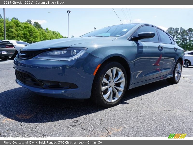 Ceramic Blue / Black 2015 Chrysler 200 S