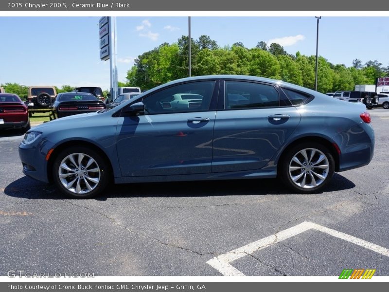 Ceramic Blue / Black 2015 Chrysler 200 S
