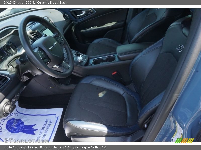 Ceramic Blue / Black 2015 Chrysler 200 S