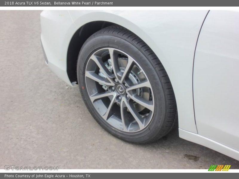 Bellanova White Pearl / Parchment 2018 Acura TLX V6 Sedan