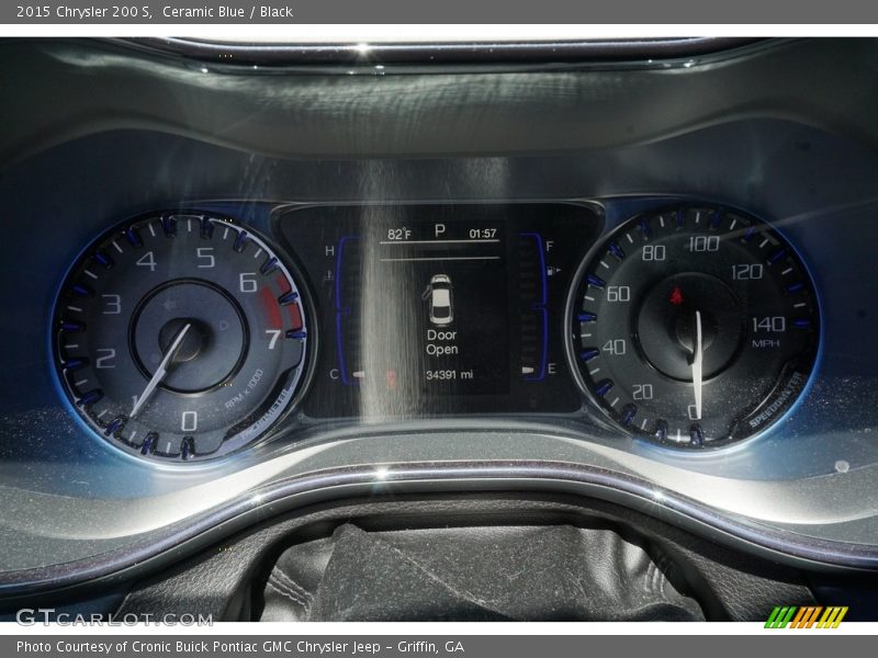 Ceramic Blue / Black 2015 Chrysler 200 S
