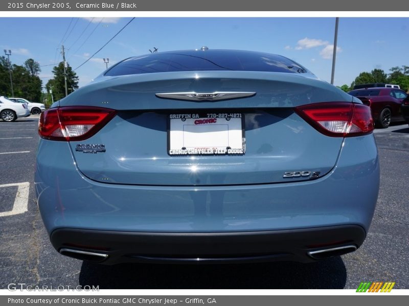 Ceramic Blue / Black 2015 Chrysler 200 S