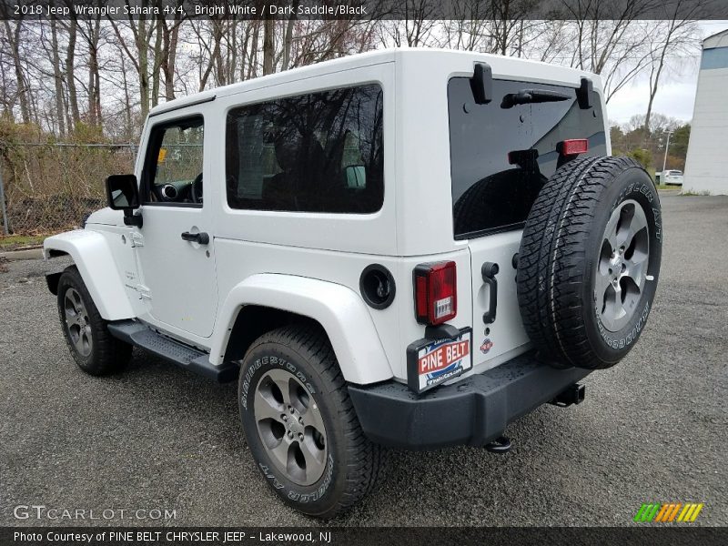 Bright White / Dark Saddle/Black 2018 Jeep Wrangler Sahara 4x4