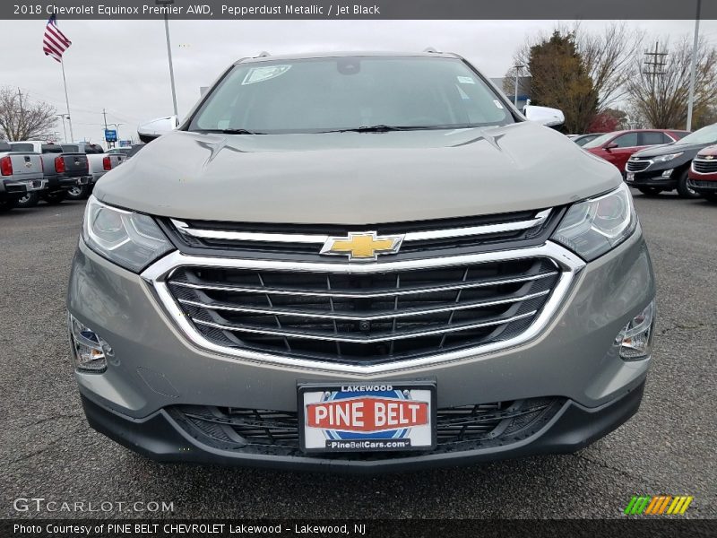 Pepperdust Metallic / Jet Black 2018 Chevrolet Equinox Premier AWD