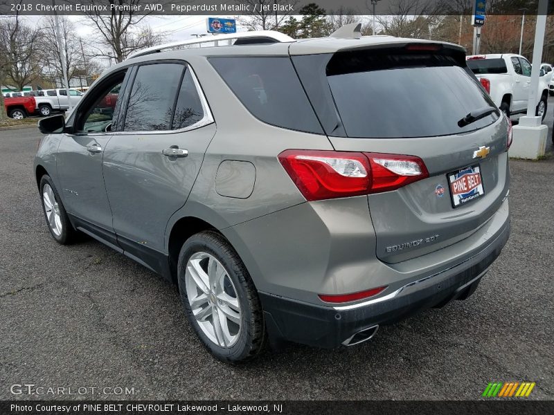 Pepperdust Metallic / Jet Black 2018 Chevrolet Equinox Premier AWD