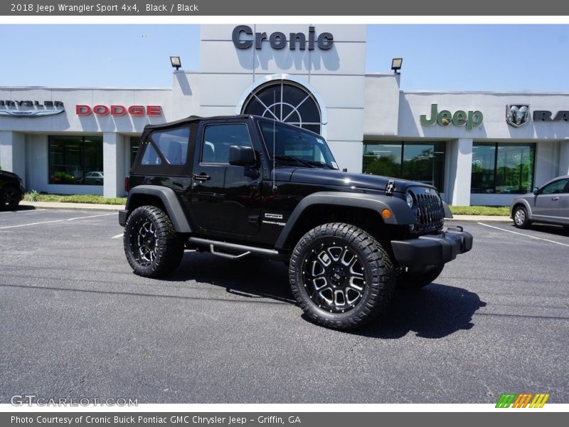 Black / Black 2018 Jeep Wrangler Sport 4x4