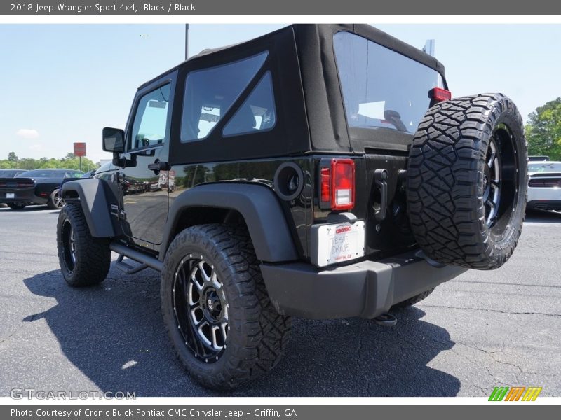 Black / Black 2018 Jeep Wrangler Sport 4x4