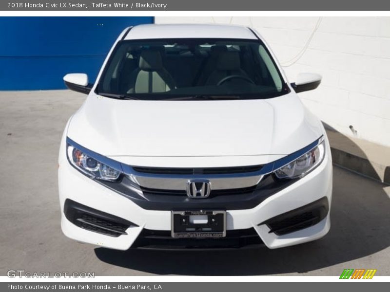 Taffeta White / Black/Ivory 2018 Honda Civic LX Sedan