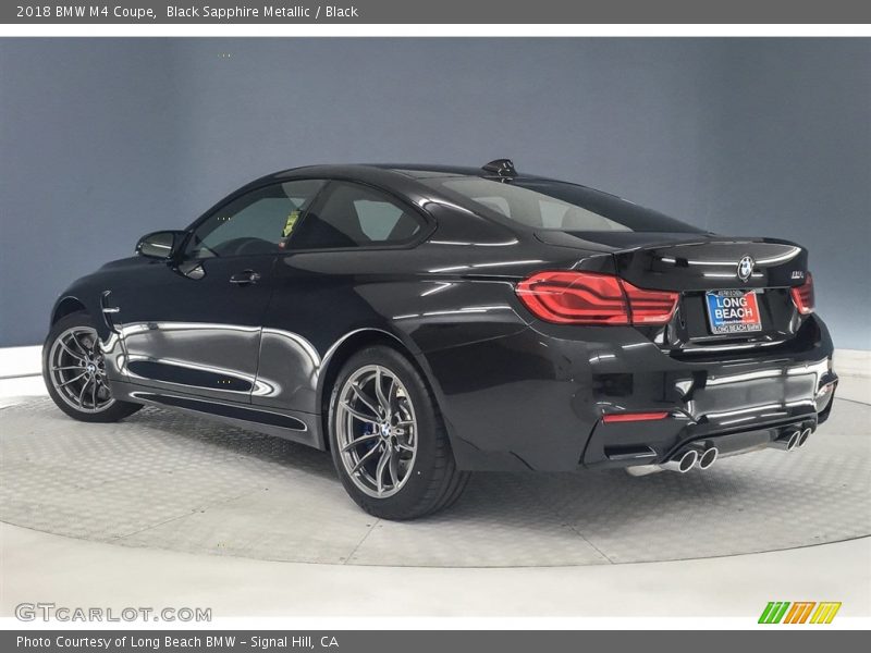 Black Sapphire Metallic / Black 2018 BMW M4 Coupe