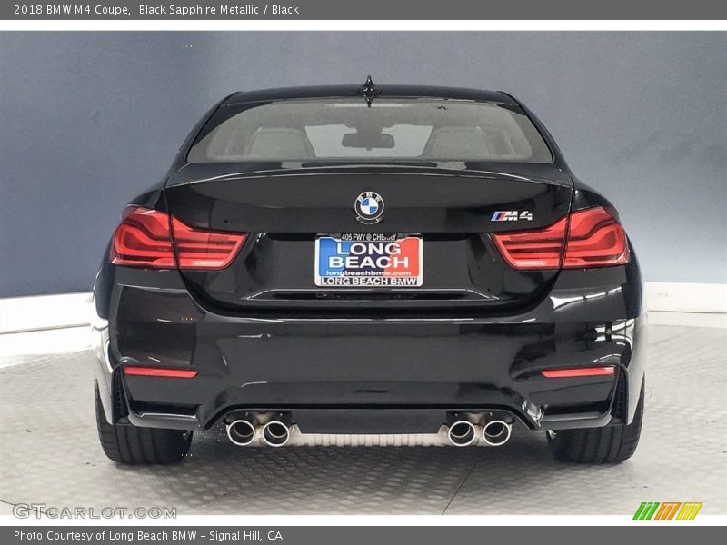 Black Sapphire Metallic / Black 2018 BMW M4 Coupe