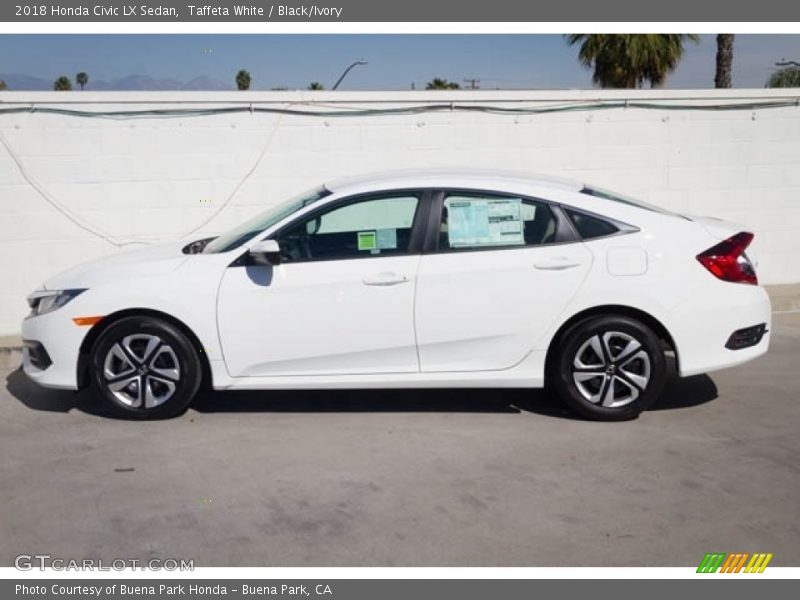 Taffeta White / Black/Ivory 2018 Honda Civic LX Sedan