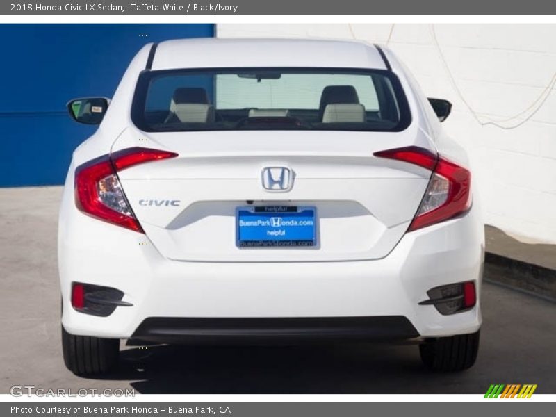 Taffeta White / Black/Ivory 2018 Honda Civic LX Sedan