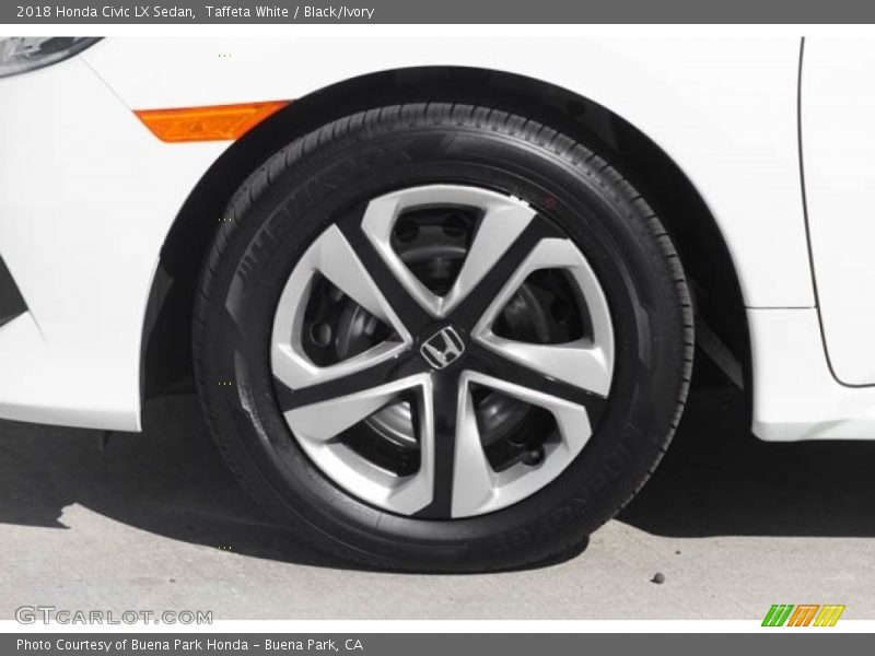 Taffeta White / Black/Ivory 2018 Honda Civic LX Sedan