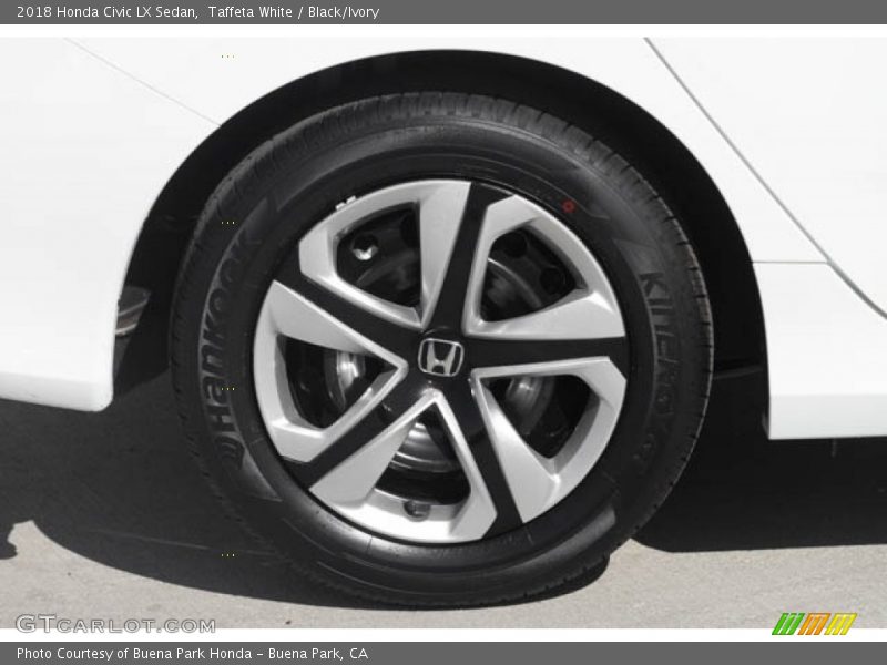 Taffeta White / Black/Ivory 2018 Honda Civic LX Sedan