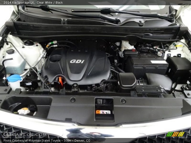 Clear White / Black 2014 Kia Sportage LX