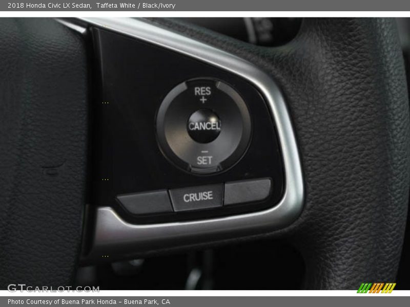 Taffeta White / Black/Ivory 2018 Honda Civic LX Sedan