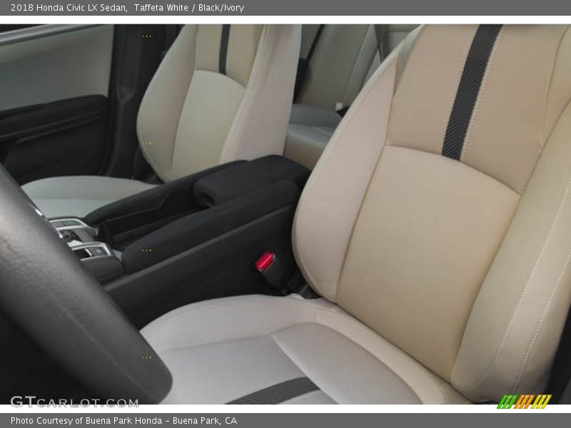 Taffeta White / Black/Ivory 2018 Honda Civic LX Sedan