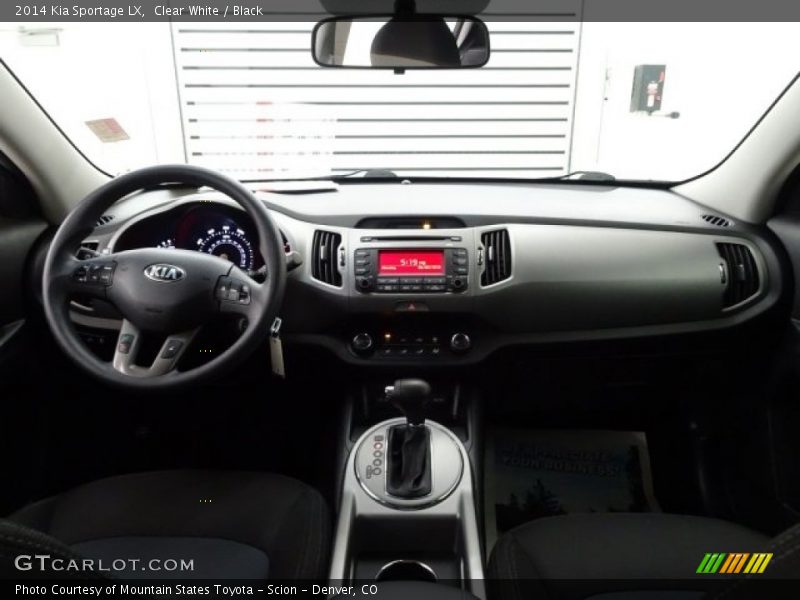 Clear White / Black 2014 Kia Sportage LX