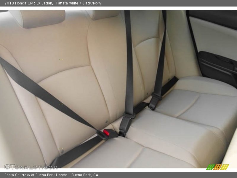 Taffeta White / Black/Ivory 2018 Honda Civic LX Sedan