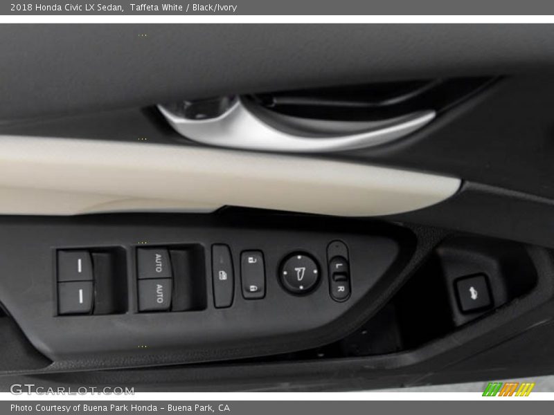 Taffeta White / Black/Ivory 2018 Honda Civic LX Sedan